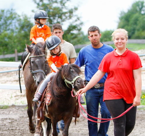 In sella al pony