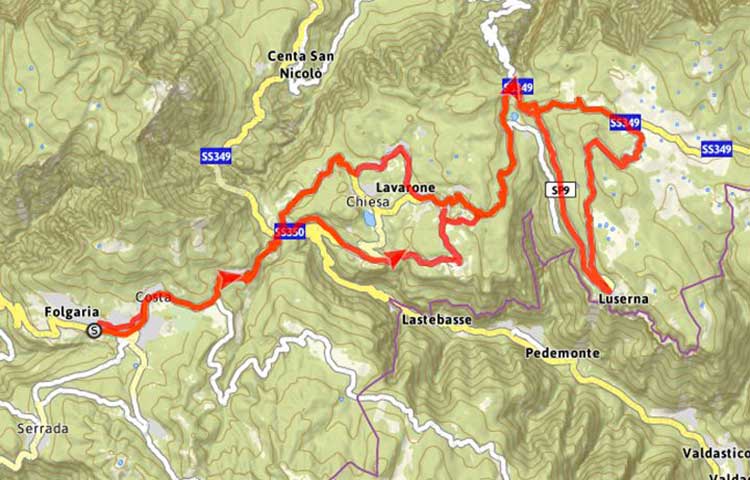 Cartina Folgaria